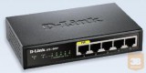 DLINK D-Link 5-Port Fast Ethernet PoE Desktop Switch, 1 PoE port max. 15.4 W