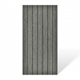 DMS Öntapadós PVC dekorpanel, 4db-os csomag, sötét szürke lambéria minta, 30 x 60 cm