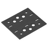 DMX Összekötő lemez     76 x 85 / 2,5 mm fekete (díszítőelemmel kiegészíthető)