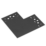 DMX Összekötő lemez "L" 146 x 146 x 85 / 2,5 mm fekete (díszítőelemmel kiegészíthető)