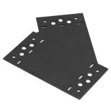 DMX Összekötő lemez "Y" jobbos 155 x 176 x 85 / 2,5 mm fekete (díszítőelemmel kiegészíthető)