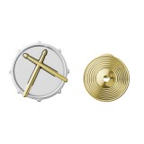 Dobkészlet cintányérral, fekete,arany,ezüst - Kitűző