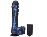 Doc Johnson Mini F-Machine Tendril - rádiós lökő vibrátor (kék)