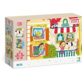 Dodo: Kis kedvencek puzzle kivehető elemekkel - 18 darabos