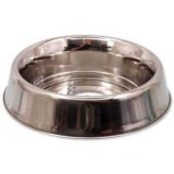 DOG FANTASY rozsdamentes acél tál gumis aljjal - 0,24L