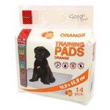 DOG FANTASY Tisztasági és kiképző alátétek 55 x 55 cm, narancs - 14 db
