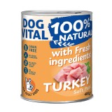 Dog Vital konzerv 100% Natural Soft Paté Turkey - pulya 400g