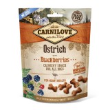 Dogledesign Carnilove Dog Crunchy Snack Ostrich & Blackberries- Strucc Hússal és Szederrel 200g