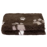 Dogledesign DryBed VetBed A+ - Csúszásmentes kisállatfekhely - barna bézs nagy mancsos