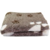 Dogledesign DryBed VetBed A+ - Csúszásmentes kisállatfekhely - bézs nagy mancsos