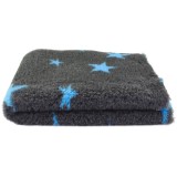 Dogledesign DryBed VetBed A+ - Csúszásmentes kisállatfekhely - grafit-kék csillagokkal