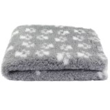 Dogledesign DryBed VetBed A+ - Csúszásmentes kisállatfekhely - szürke-fehér kis mancsos