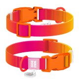 Dogledesign WAUDOG színátmenetes kutya nyakörv - narancs