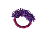Dogledesign Zsenília gyűrű gumis fogóval lila-pink - Zayma Craft