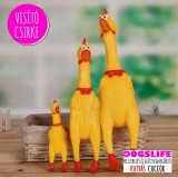 Dogs Life Kutyajáték visító sípolós csirke gumicsirke - Játék egész nap