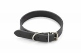 Dogtech Nyakörv Bőr Fekete 20x450mm