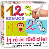 Dohány Írj rá és töröld le: 123 - számok fejlesztő kártyák