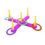 Dohány Műanyag ügyességi karikadobáló játék - rózsaszín