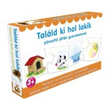 Dohány Találd ki hol lakik párosító játék gyerekeknek