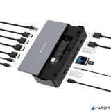 Dokkoló, 15 port, USB-C host, 256GB SSD meghajtóval, VERBATIM 'USB-C Pro CDS-15SSD'