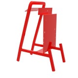 Doktorvolt Felvonulási szekrény állvány, piros RAL 3002, álló formátumú