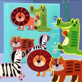 Dolai Toys Fűzős ügyességi játék - 4 az 1-ben fűzős állatkák játékszett
