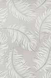 Domdeco Szürke-fehér nagy toll mintás tapéta (8230417-21)