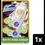 Domestos Aroma Lux WC frissítő blokk, White Rose Dream koncentrált illóolajokkal 2 × 50 g (8720182903952)