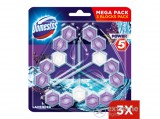 Domestos Power5 Lavender WC-frissítő blokk, 3x55g