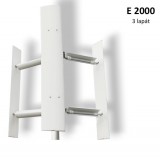 Domos Függőlegesszélturbina E2000 vertikális tengelyű 3 lapátos szélkerék áramtermelésre 24V 2000W