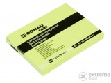 Donau ECO öntapadó jegyzettömb pasztell sárga 101x76 mm, 100 lap