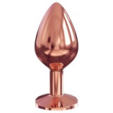 Dorcel Diamond Plug M - alumínium anál plug (rosegold)