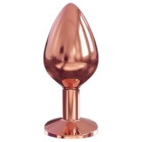 Dorcel Diamond Plug M - alumínium anál plug (rosegold)