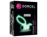 Dorcel - foszforeszkáló vibrációs péniszgyűrű (fehér)