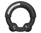 Dorcel Stronger Ring - fém betétes péniszgyűrű (fekete)