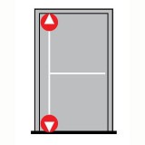 Dorma pánikzár szett (1szárnyú, 2pontos, menekülési, lent fent függőleges zárás, max.3400, kilinccsel)