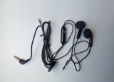Doro gyári fekete 3,5mm jack sztereo headset csíptetővel