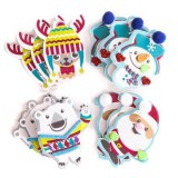 DP CRAFT Dekorgumi, öntapadós, karácsonyi barátok, 12 db-os