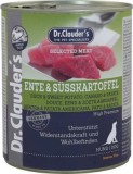 Dr.Clauder's Dog Selected Meat Kacsás és édesburgonyás konzerv 800 g
