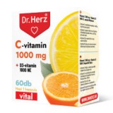 Dr. Herz c-vitamin 1000 mg+d3-vitamin 1000 ne kapszula 60 db