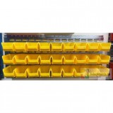 DR Horganyzott Fali Tartó (440X991mm) Sárga Mh5 Dobozokkal Vízszintes