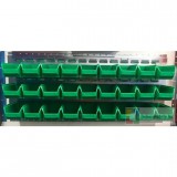 DR Horganyzott Fali Tartó ( 440X991mm) Zöld Mh5 Dobozokkal Vízszintes