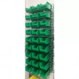 DR Horganyzott Fali Tartó (991X440mm) Zöld Mh5 Dobozokkal