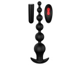 Dream Toys Cheeky Love - akkus, rádiós, gyöngyös anál vibrátor (fekete)