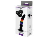 Dream Toys Colorful Love - felcsatolható dildó (színes)