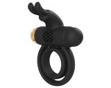 Dream Toys Elite Joel - akkus, vibrációs here- és péniszgyűrű (fekete)