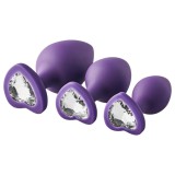 Dream Toys Flirts anal training kit - anál plug szett (3db) - lila