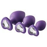Dream Toys Flirts anal training kit - anál plug szett (3db) - lila