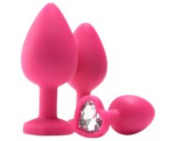 Dream Toys Flirts anal training kit - anál plug szett (3db) - pink