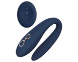 Dream Toys Goddess Ares - hajlítható párvibrátor (kék)